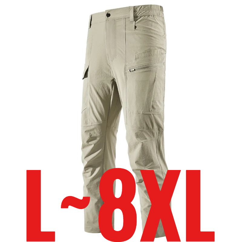 Fishing Kit Compact - Pantalon Cargo Décontracté Homme Grande Taille