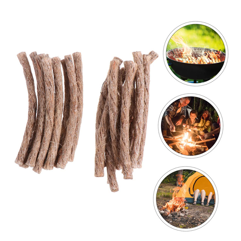 Fire Starting Kit - Mèche de survie en chanvre, cordon
