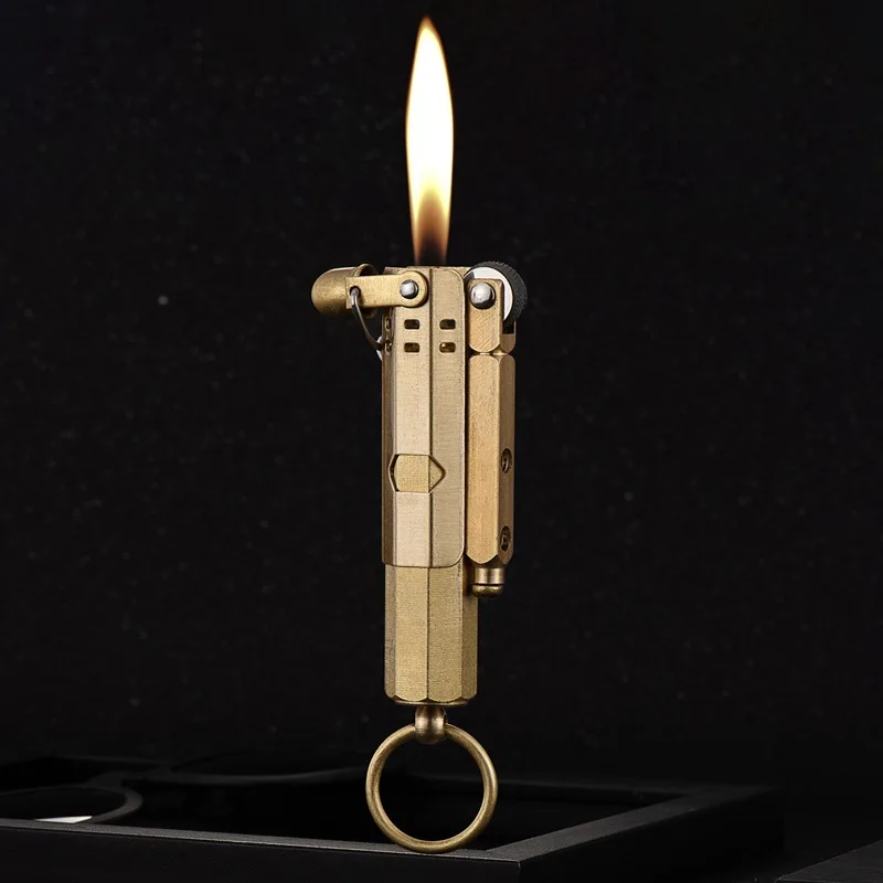 Fire Starting Kit - Nouveau Briquet Rétro Original en Cuivre