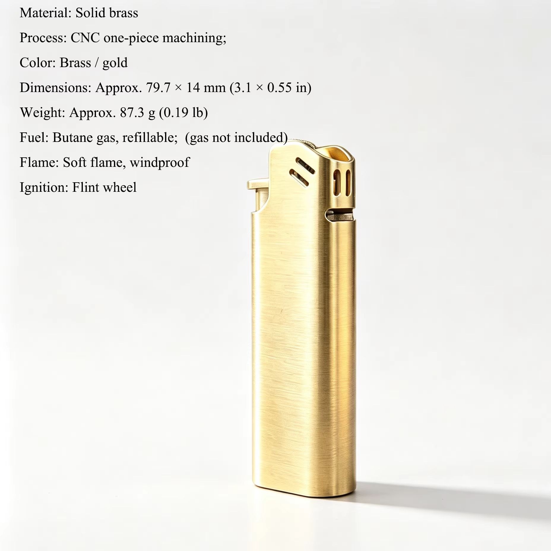 Allume-cigare en laiton CNC à  - Fire Starting Kit avis et prix