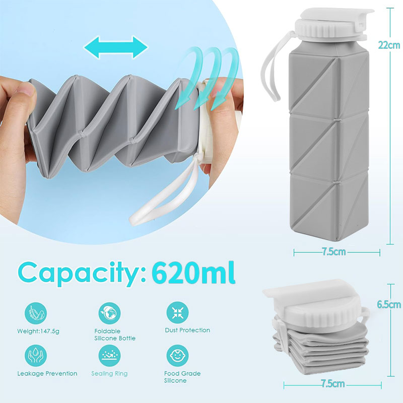 Bouteille d'eau pliable de 620 - Water Bag Collapsible avis et prix
