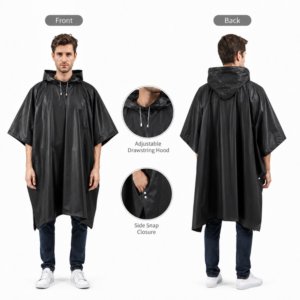 Poncho de pluie imperméable 3  - Emergency Poncho Rain avis et prix