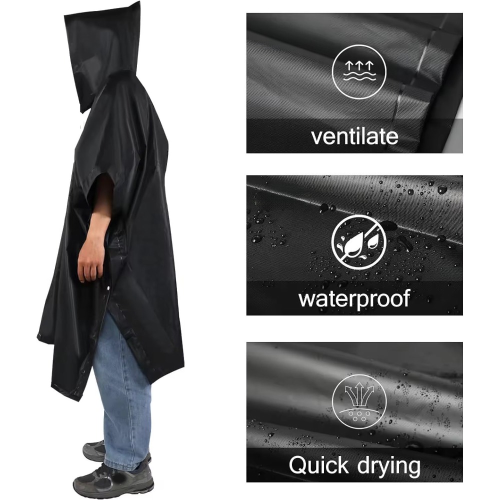 Poncho de pluie imperméable 3  - Emergency Poncho Rain avis et prix