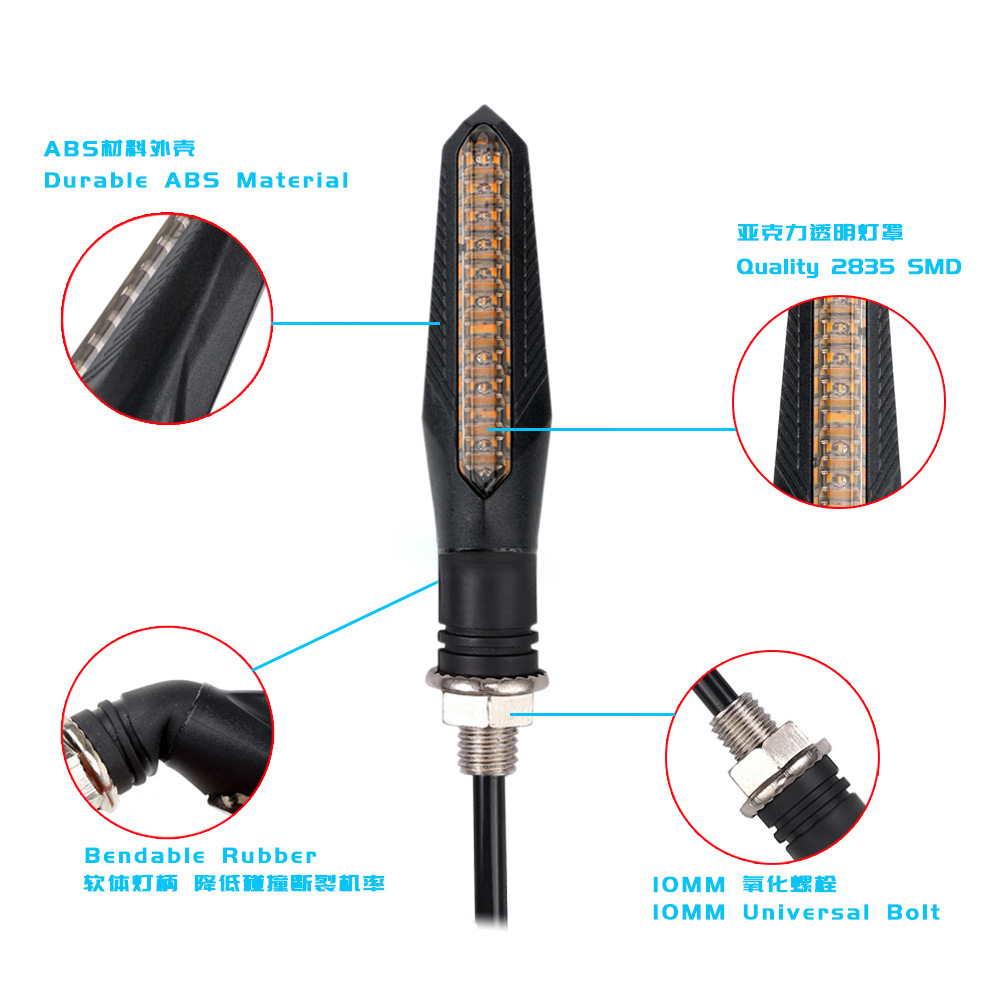 Clignotants LED pour moto, 4 p - Sos Light Strobe avis et prix
